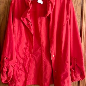 Laura Ashley Vibrant Red Utility Jacket